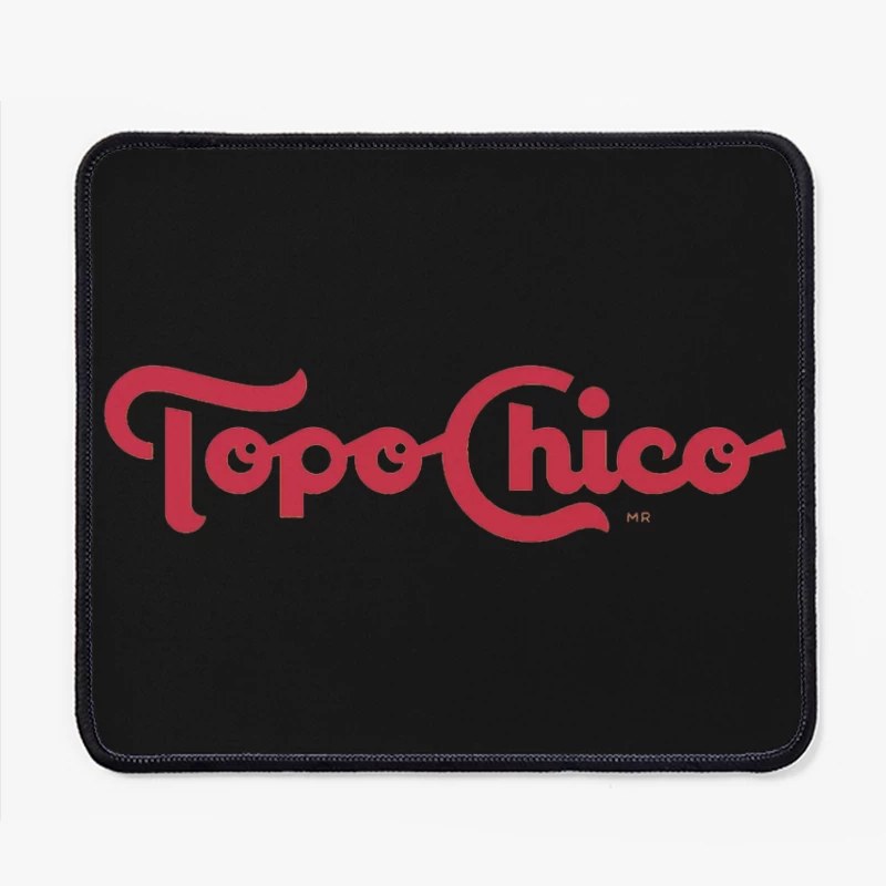 Topo Chico Vintage-Style Red Logo Design Mouse Pad