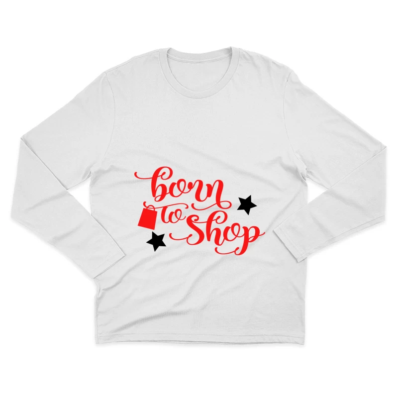 Motif de shopping stylé Homme Manches Longues T-Shirt