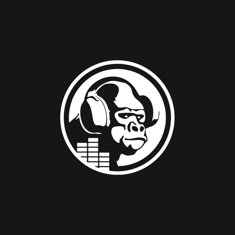 Headphones Gorilla Desk Mat