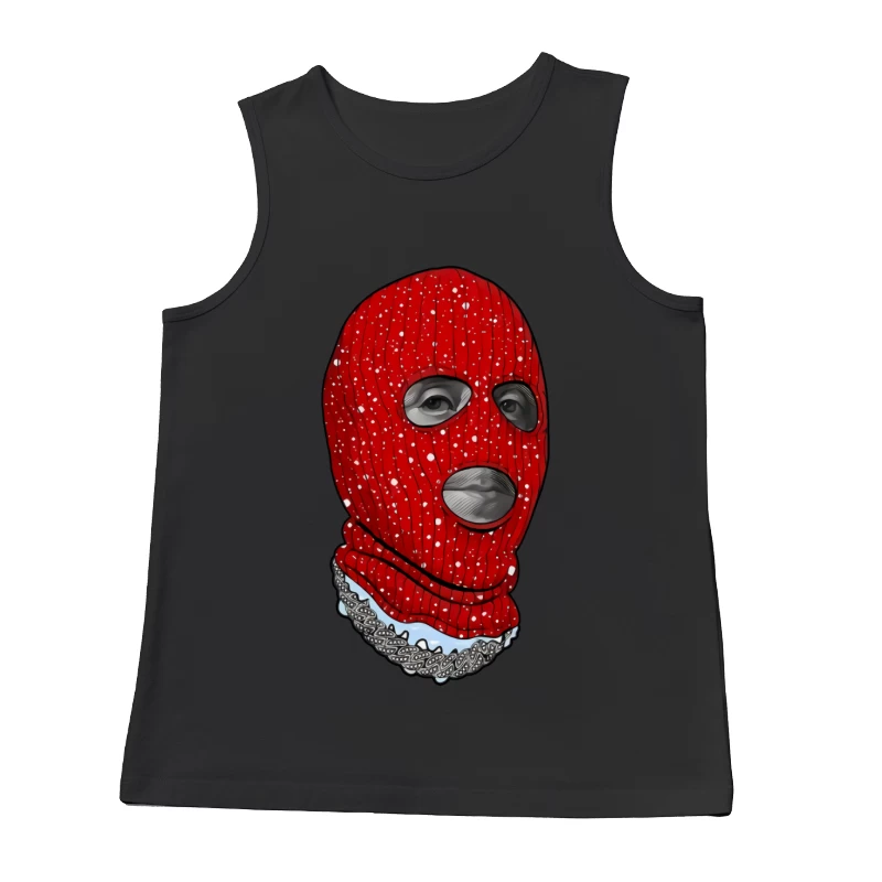 Rotes Skimützenporträt Herren Tanktops