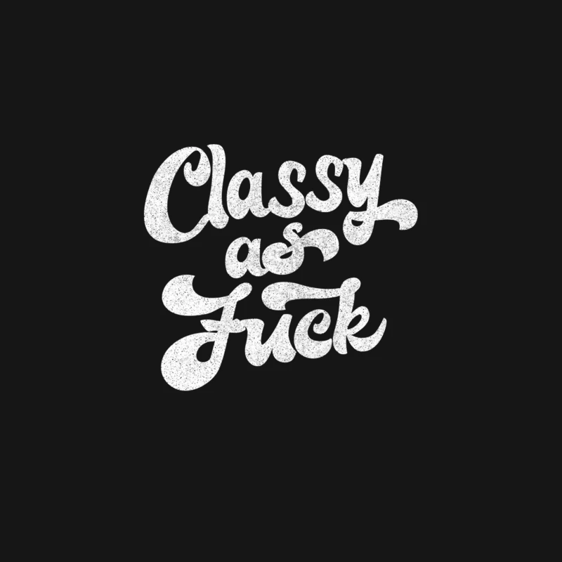 Classy As Fuck  Faded Humorous Type Design Desk Mat