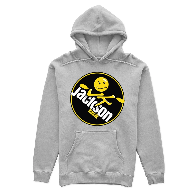 Jackson Kayak Sports Logo with Yellow Smiley Design Female Pullover Hoodie