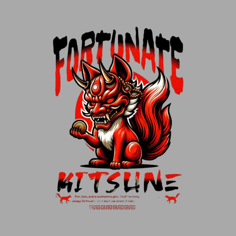 Kitsune Chanceux Femme Sweat à capuche