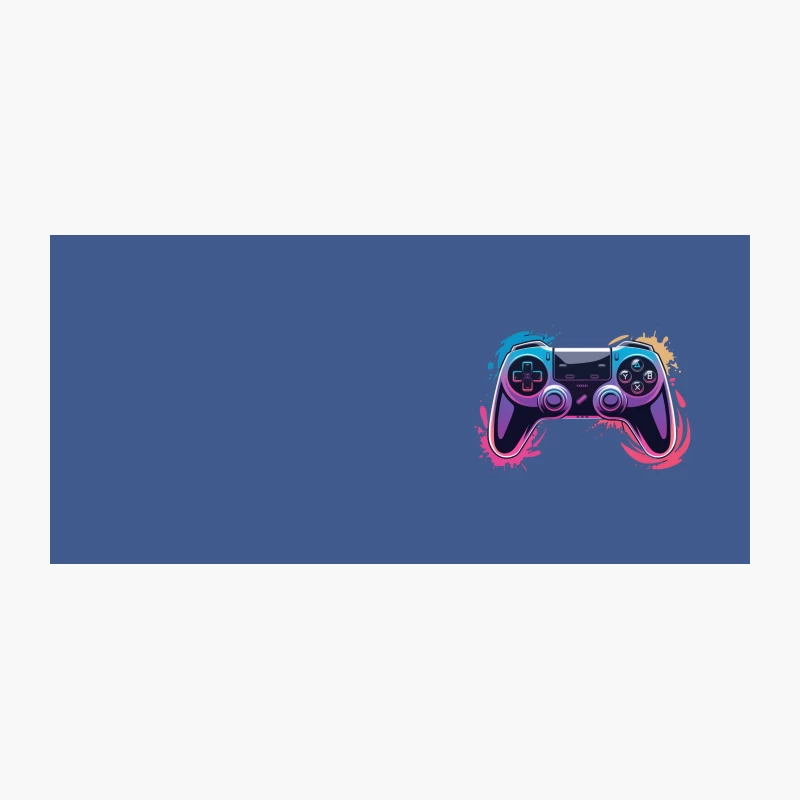 Artistic Gaming Controller with Colorful Splash Design Coffee Mug