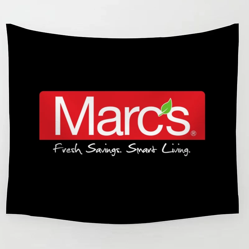 Marc's Supermarket Logo with Fresh Savings Tagline Tapestry