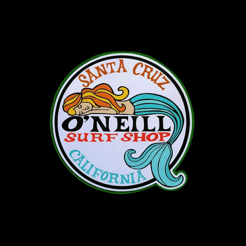 Vintage O'Neill Surf Shop Logo from Santa Cruz, California Tapestry