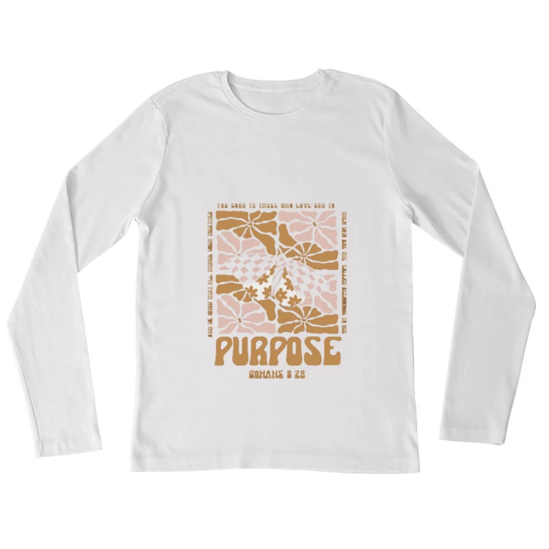 Citation biblique sur le but Femme Manches Longues T-Shirt