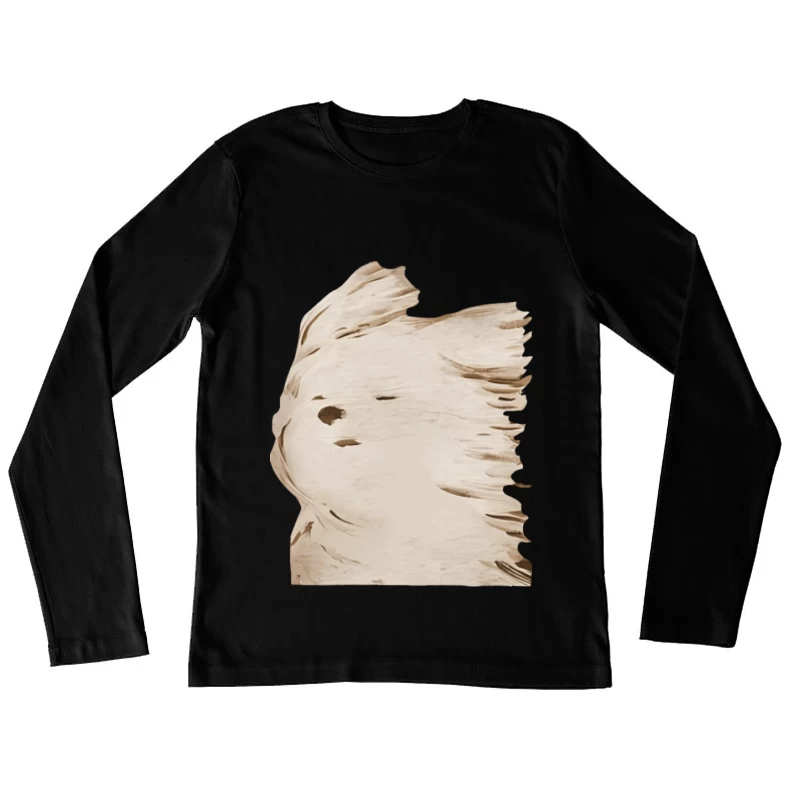 Abstrakter Windwirbel Damen Langarm T-Shirt