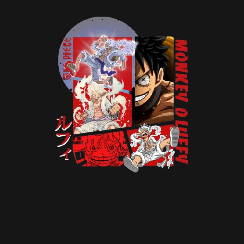 Luffy Illustration aus One Piece Herren T-Shirt