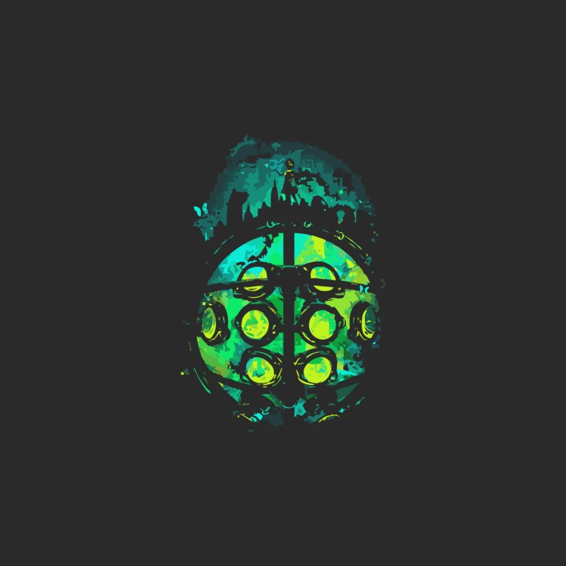 Abstract Bioshock Underwater Mask Art Baseball Cap