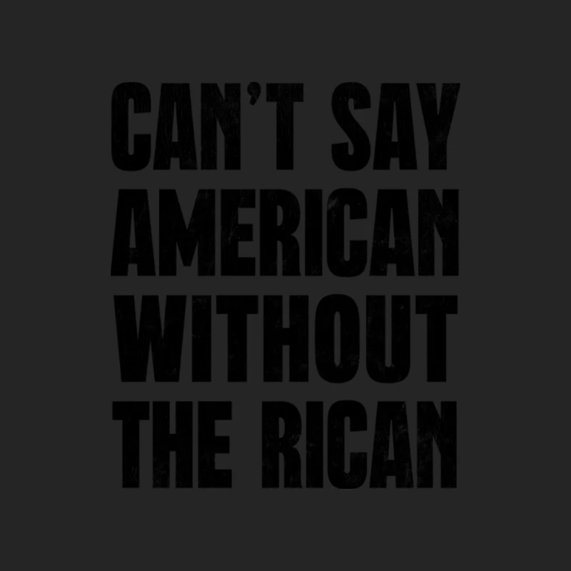 Can_t Say American Without The Rican Female Pullover Sweatshirt