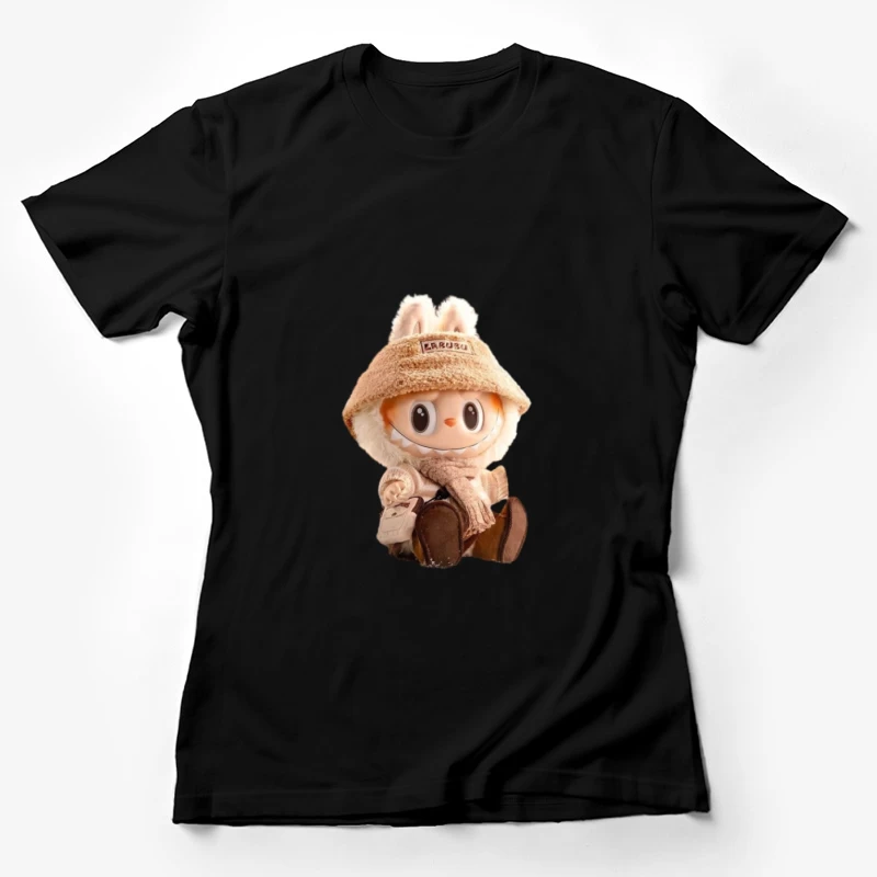 Niedliche Winter-Puppe mit Mütze Damen T-Shirt