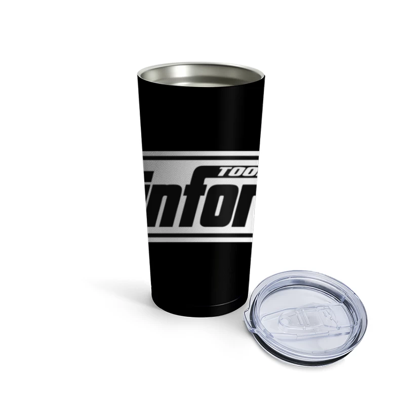 Binford Tools Black and White Company Logo Travel Mug