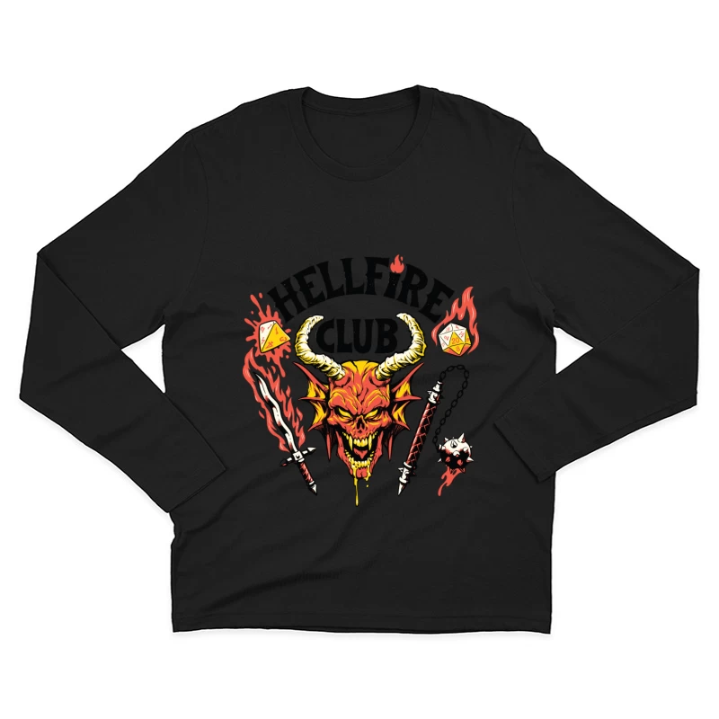 Hellfire Club Logo Design Male Long Sleeve T-Shirt