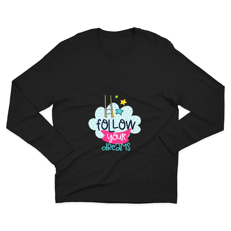 Inspiration Rêves Étoiles Homme Manches Longues T-Shirt