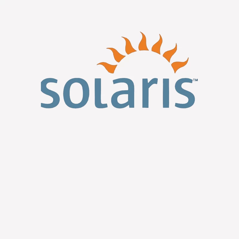 Solaris Operating System Logo with Sun Symbol Male T-Shirt