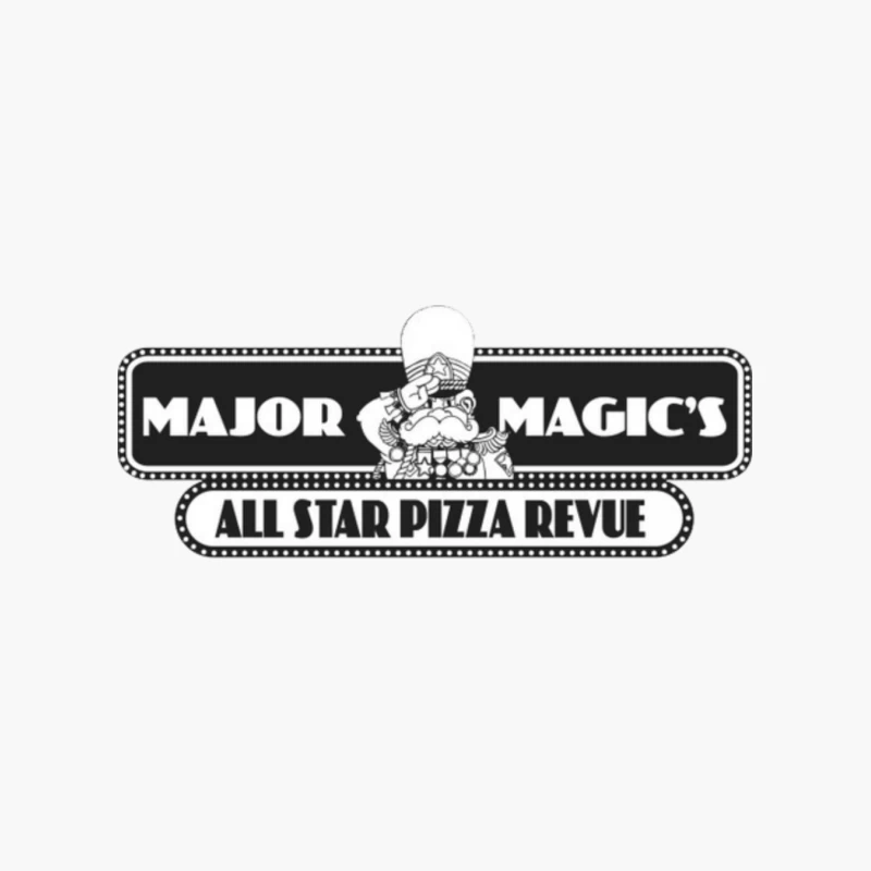 Major Magic's All Star Pizza logo Cotton Tote Bag