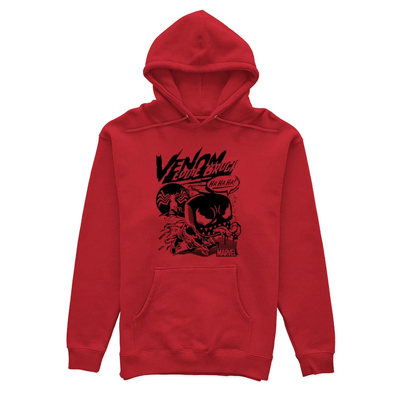 Minimalist Black Symbol Design Female Pullover Hoodie