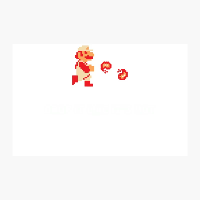 Retro 8-Bit Mario Pixel Art with Fireballs Travel Mug