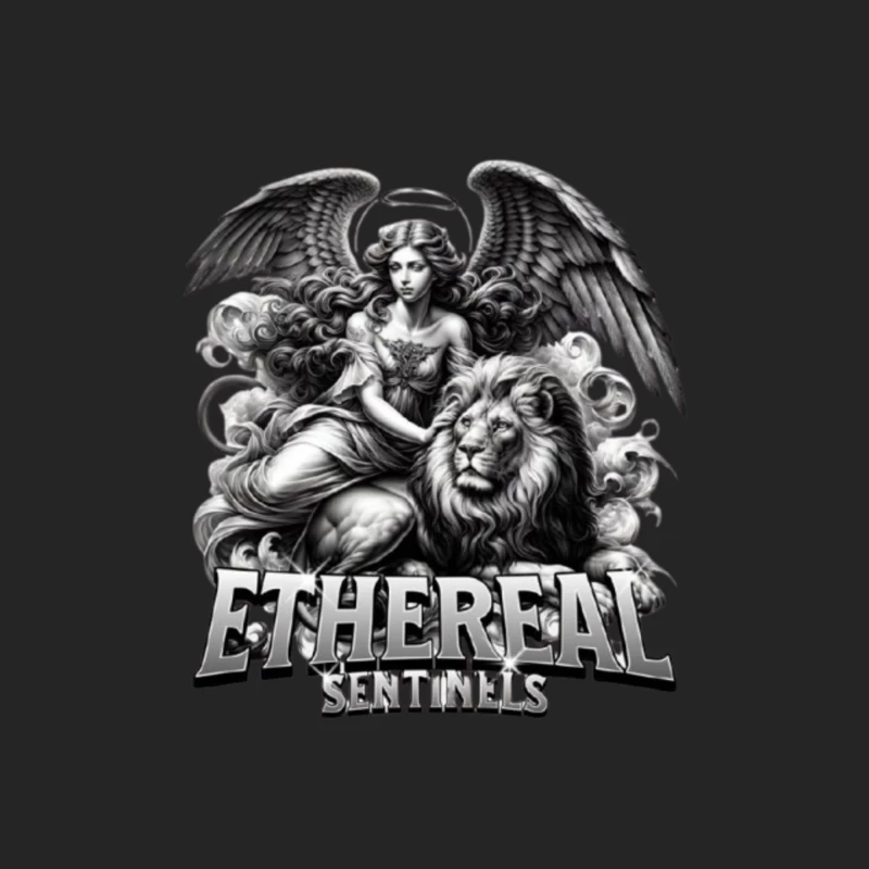 editable ethereal sentinels Male Pullover Sweatshirt