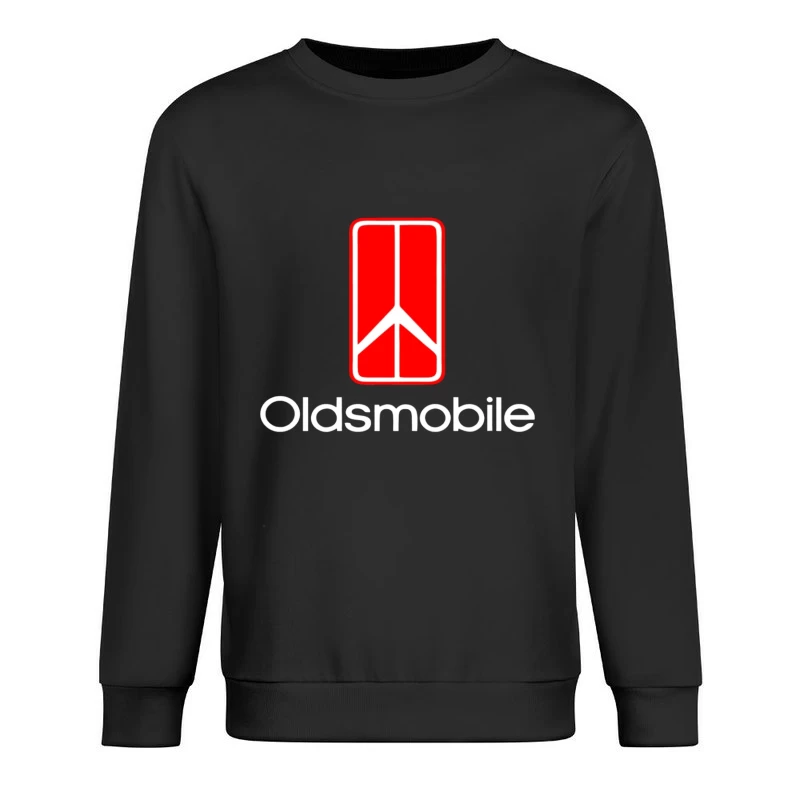 Vintage Red Oldsmobile Logo Design Male Pullover Sweatshirt