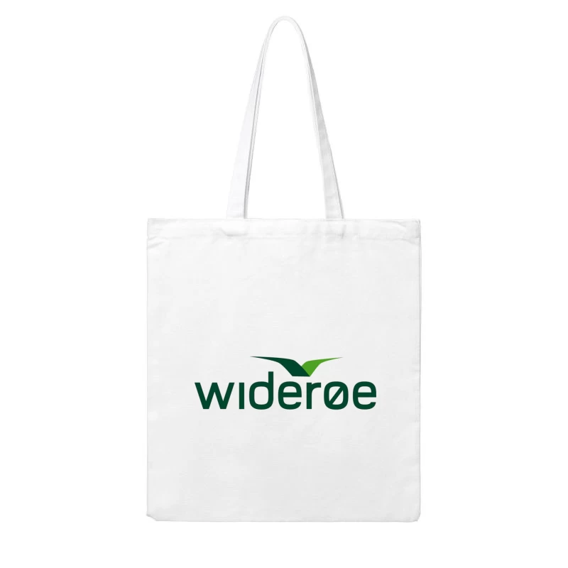 Wideroe Airlines Green Bird Logo Design Cotton Tote Bag