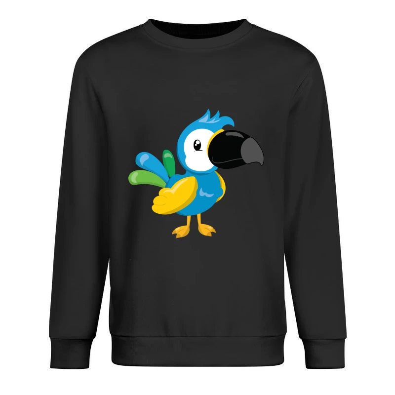 Perroquet coloré en dessin animé Homme Sweat-shirt à enfiler