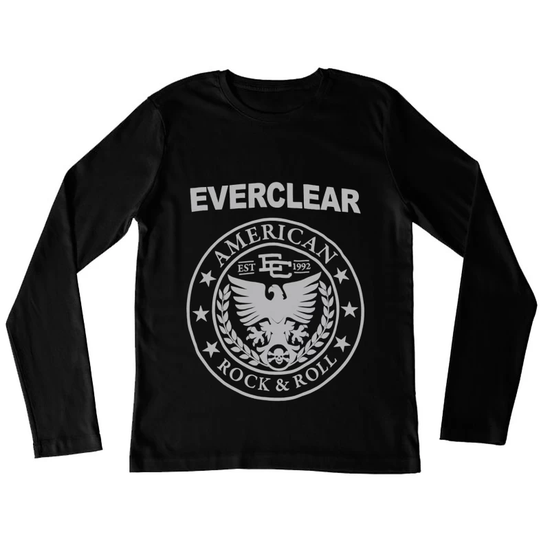 Everclear American Rock & Roll Band Emblem Est. 1992 Female Long Sleeve T-Shirt