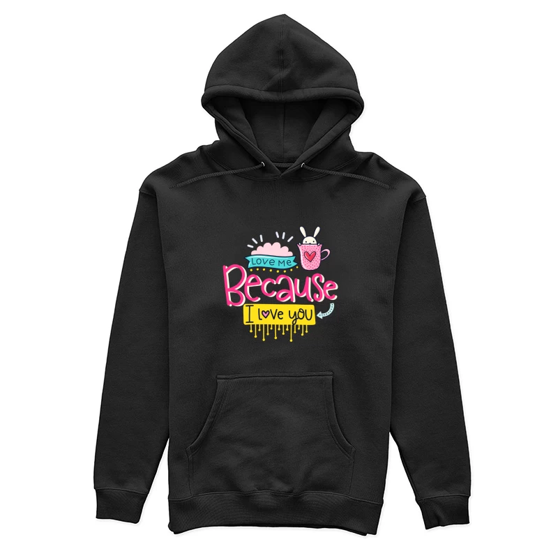 Design mignon avec lapin et message d'amour Femme Sweat à capuche