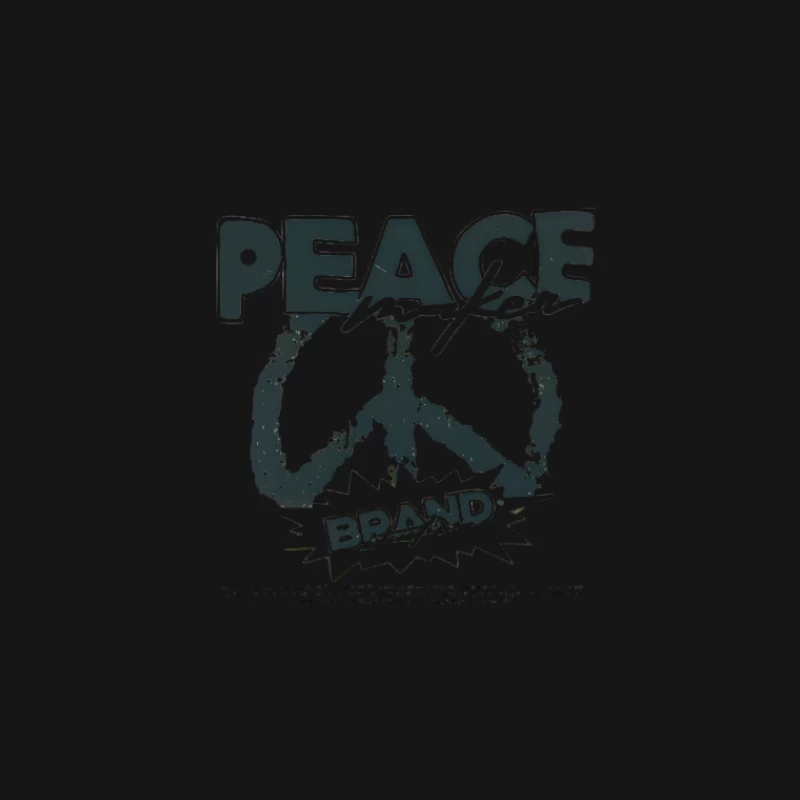 Logo de marque avec signe de paix Homme T-Shirt