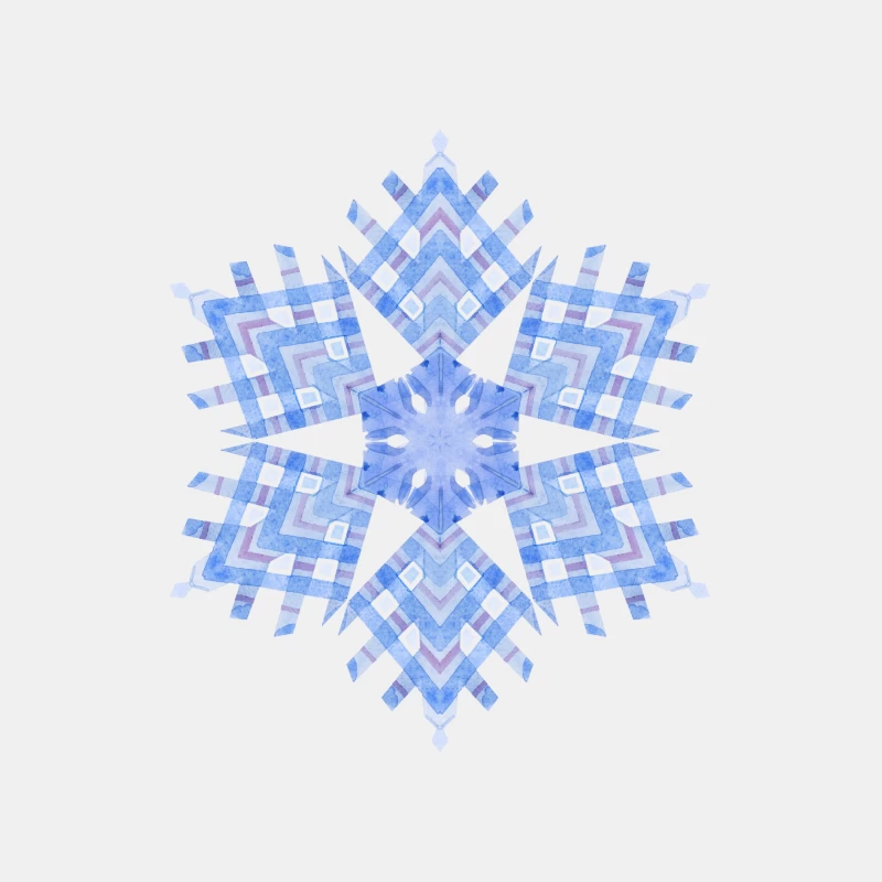 Flocon de neige aquarelle bleu Homme Débardeur