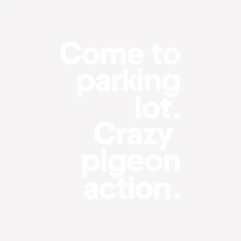 Come to parking lot - Crazy pigeon action. Female T-Shirt