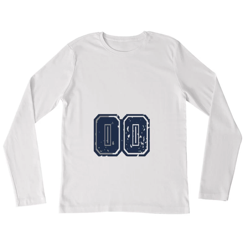 Design Double Zéro Femme Manches Longues T-Shirt