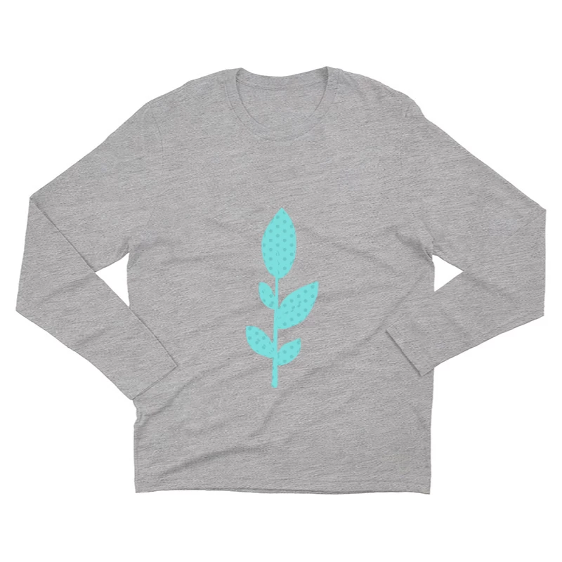 Illustration de plante bleue Homme Manches Longues T-Shirt