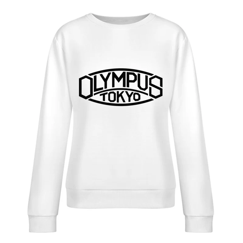 Olympus Tokyo Vintage Camera Brand Logo Female Pullover Sweatshirt