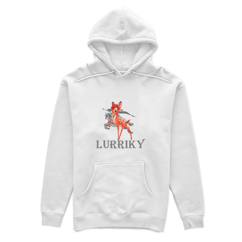 Niedliches Rehkitz-Motiv Damen Pullover Hoodie