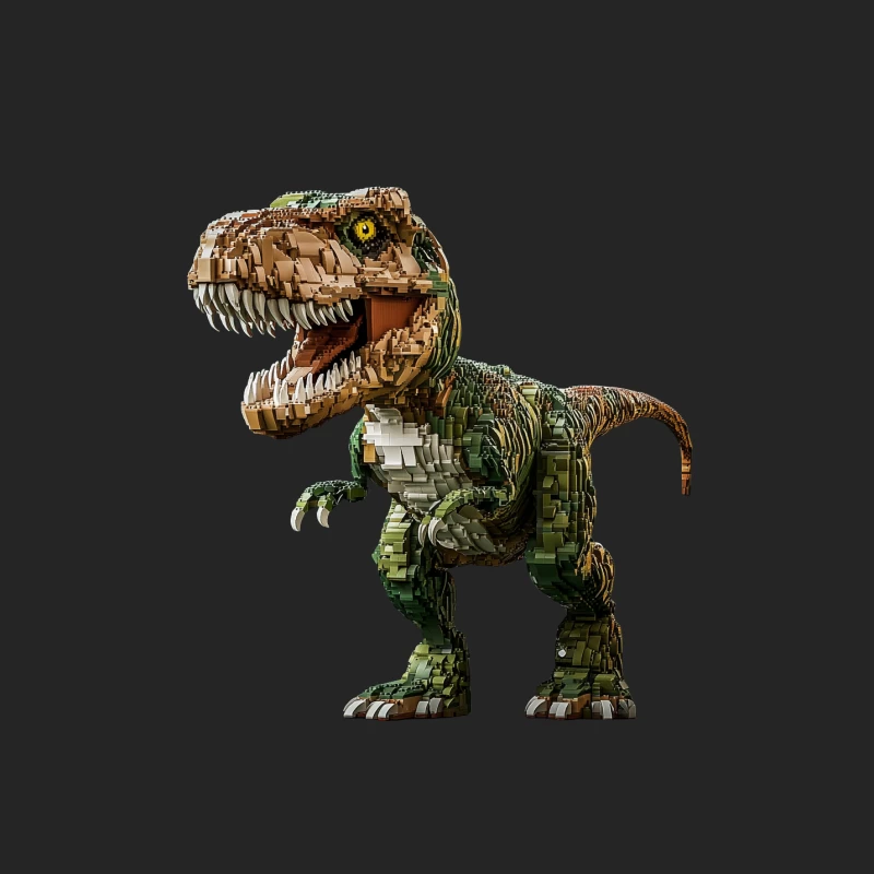 LEGO T-Rex Dinosaur Toy: Jurassic Building Block Creation Male Pullover Sweatshirt