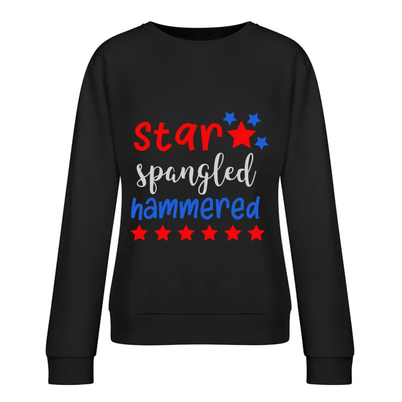 Design humoristique patriotique avec étoiles Femme Sweat-shirt à enfiler