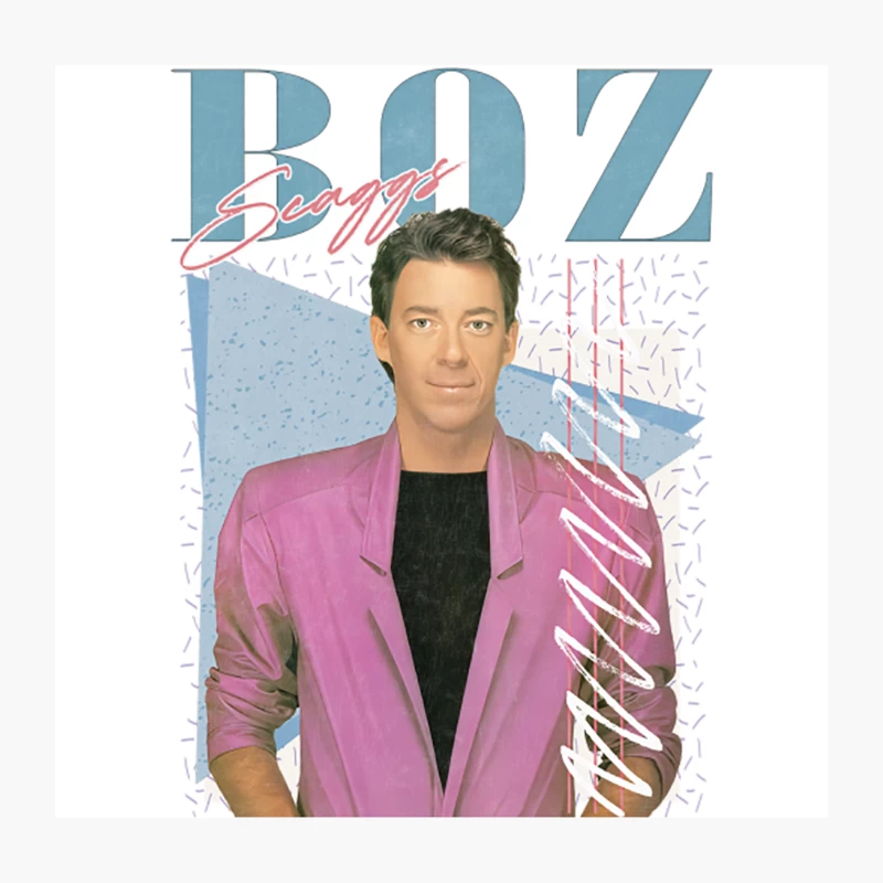 Boz Scaggs  Retro Faded-Style Design Throw Pillow