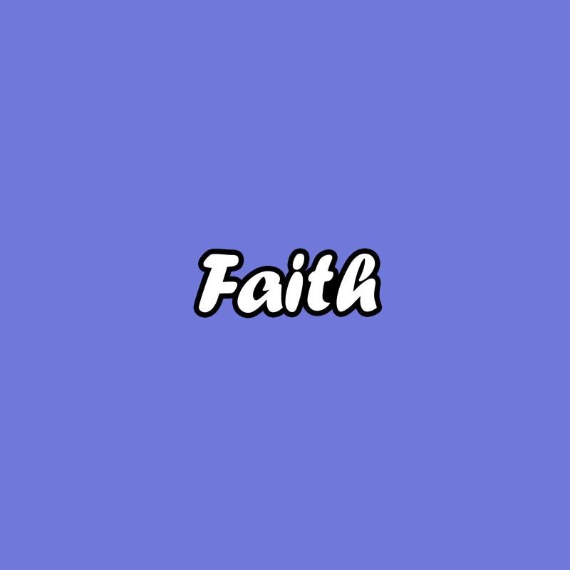 Word Art: Faith iPhone Case