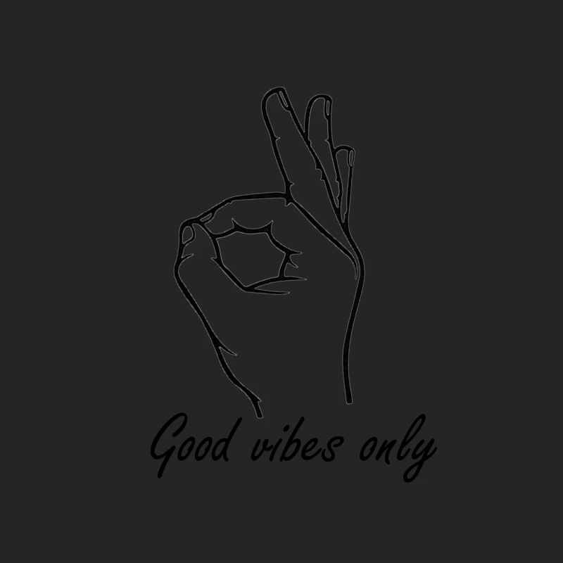 Hand Gesture: Okay Symbol with Fingers Crossed Male Pullover Sweatshirt