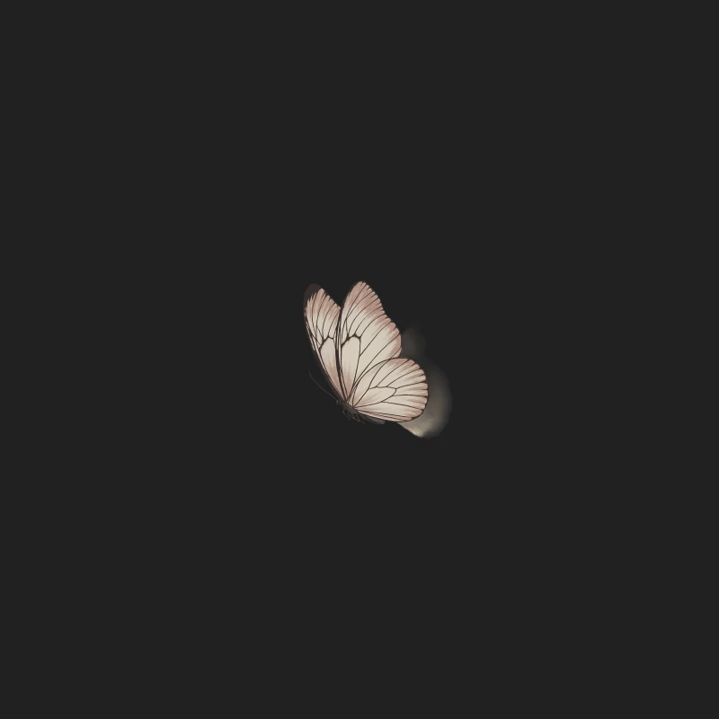 Elegant Beige Butterfly with Delicate Wings Bucket Hat