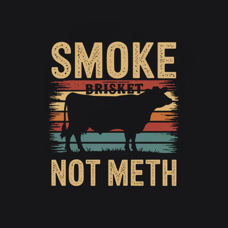 Vintage-Style Humorous BBQ Brisket Smoking Slogan Female Pullover Hoodie