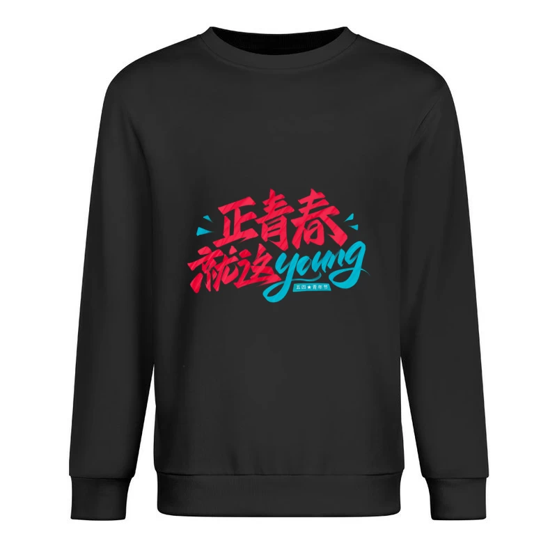 Jugend und Energie feiern Herren Pullover Sweatshirt