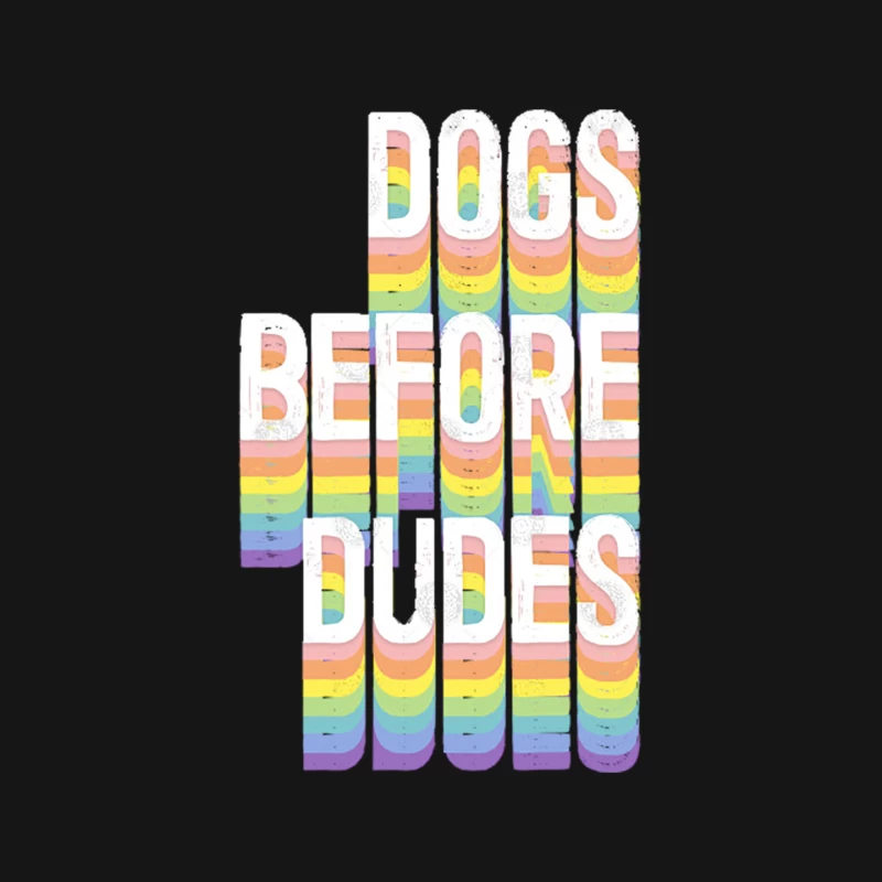 Dogs Before Dudes - Dog Lover Gift Mouse Pad