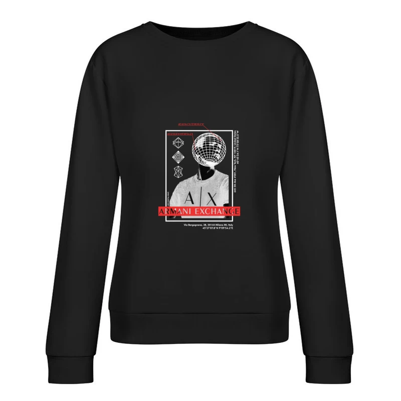 Geometrische Kunst trifft auf Mode Damen Pullover Sweatshirt