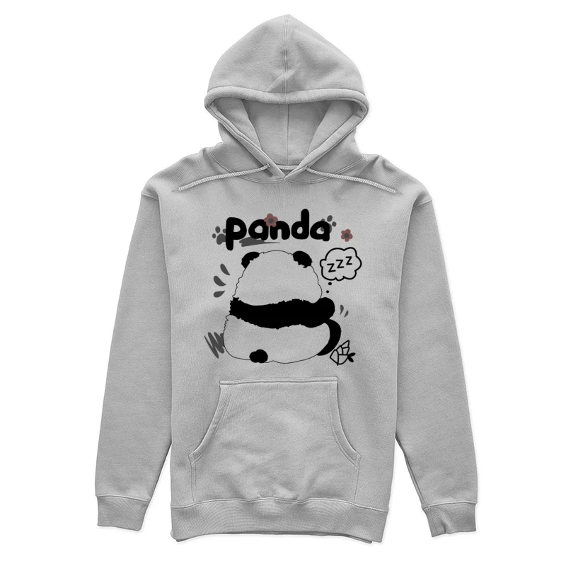 Schlafender Pandabär mit Blumen Damen Pullover Hoodie