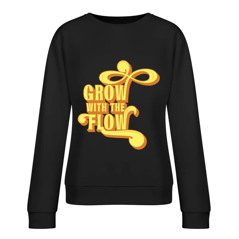 Wachse mit dem Flow Design Damen Pullover Sweatshirt