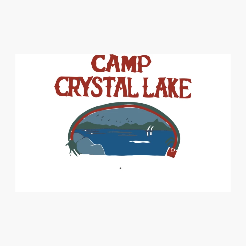 Vintage-Style Camp Crystal Lake Horror Movie Logo Travel Mug