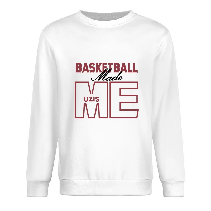 Basketball Me Uzis Design Herren Pullover Sweatshirt